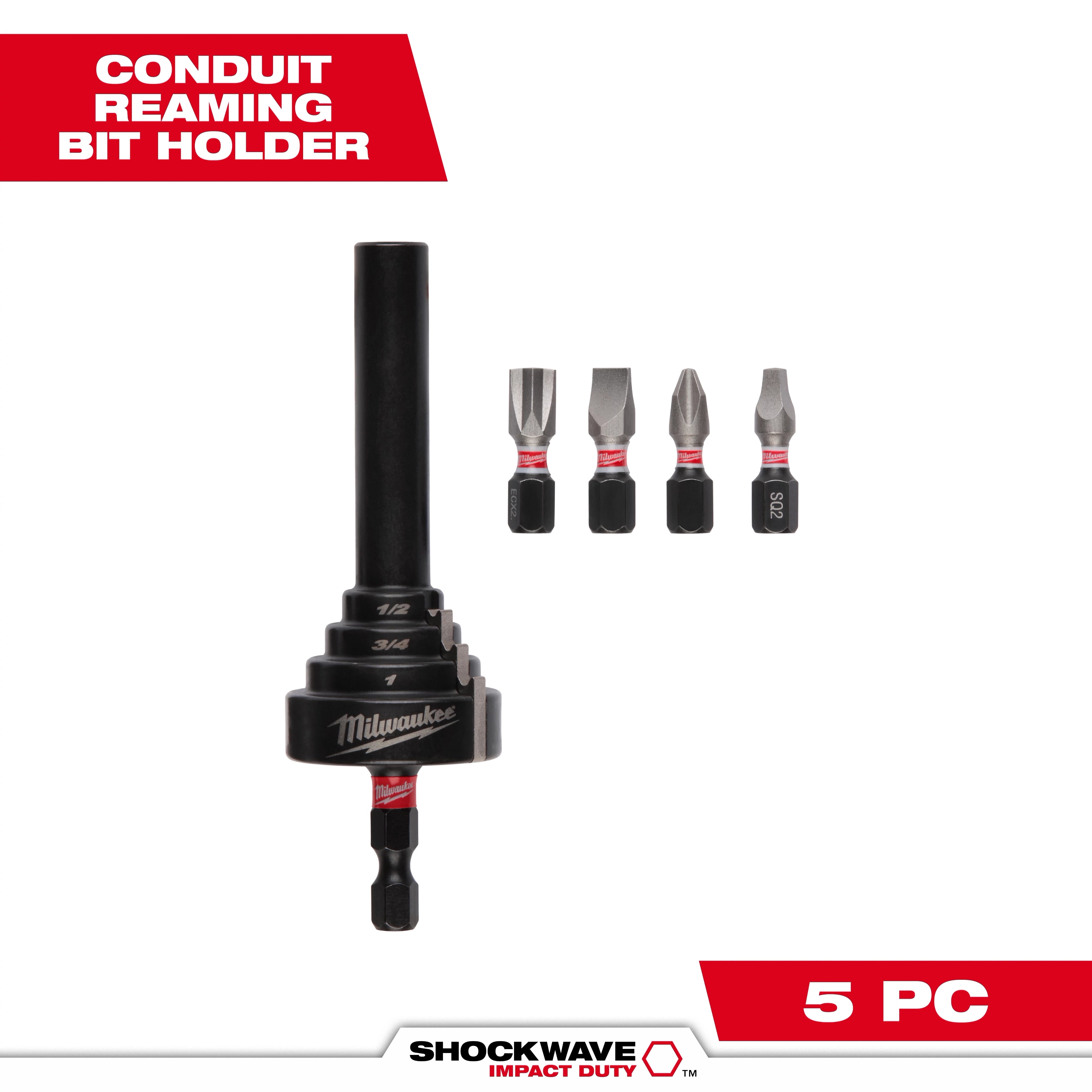 Milwaukee SHOCKWAVE™ Porte-foret d’alésage de conduit 48-32-2350