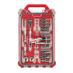 Milwaukee Set de cliquet et douilles 28 pcs 3/8\" avec organiseur compact à profil bas PACKOUT™ - SAE 48-22-9481