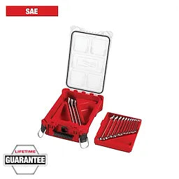 Milwaukee Ensemble de clés mixtes SAE 15 pièces avec organiseur compact PACKOUT™ 48-22-9484
