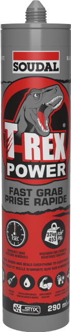 Soudal T-Rex Power – Adhésif-scellant blanc, 290 ml – CAN 160421