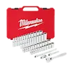 Milwaukee 106pc 1/4" and 3/8" Metric & SAE Ratchet and Socket Set with PACKOUT™ Low-Profile Organizer 48-22-9486