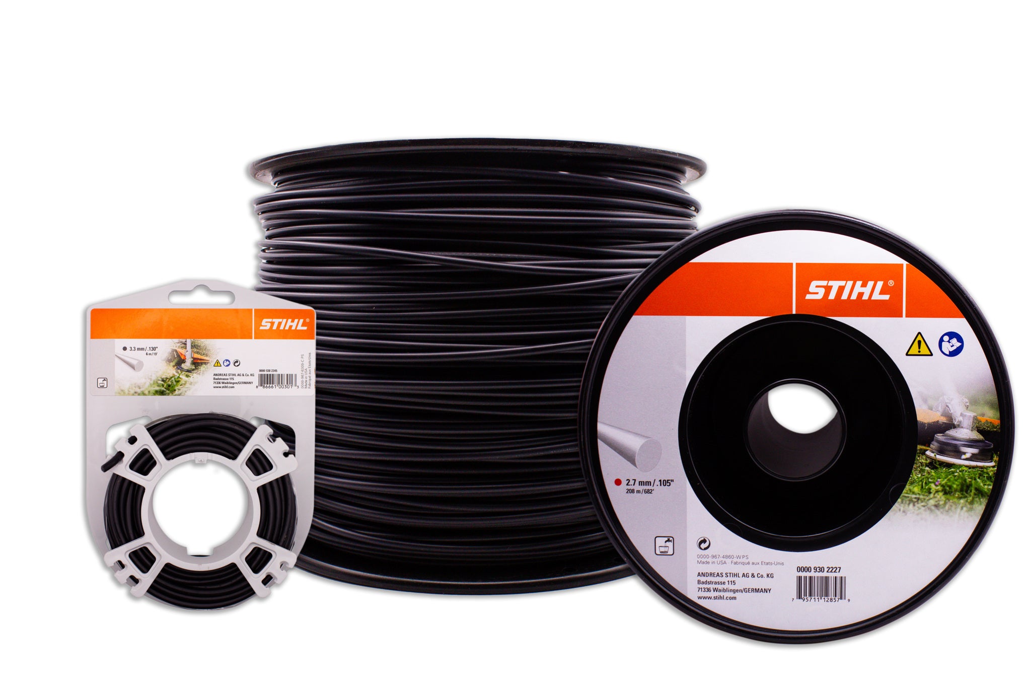 Stihl Trimmer Line, Round .130 00009302290