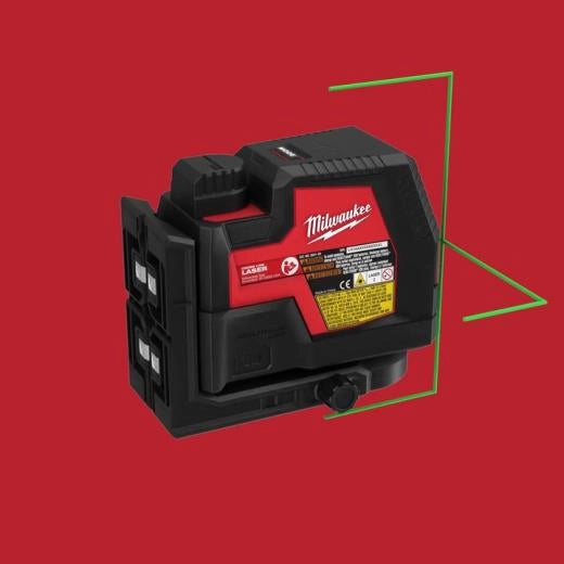 Milwaukee 3521-21 USB Rechargeable Green Cross Line Laser 3521-21