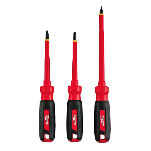 Milwaukee Set de 3 tournevis isolés 1000 V 48-22-2202