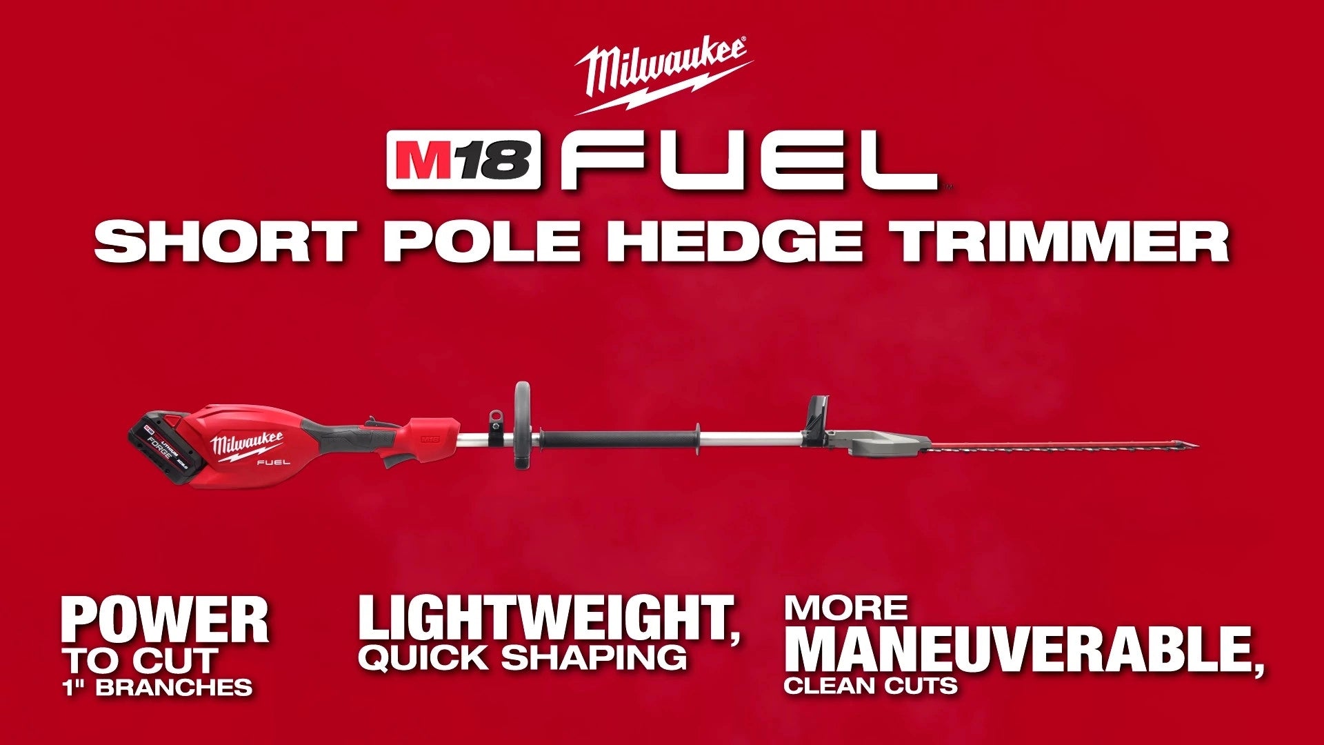 Milwaukee M18 FUEL™ Taille‑haie à perche courte 3043-20