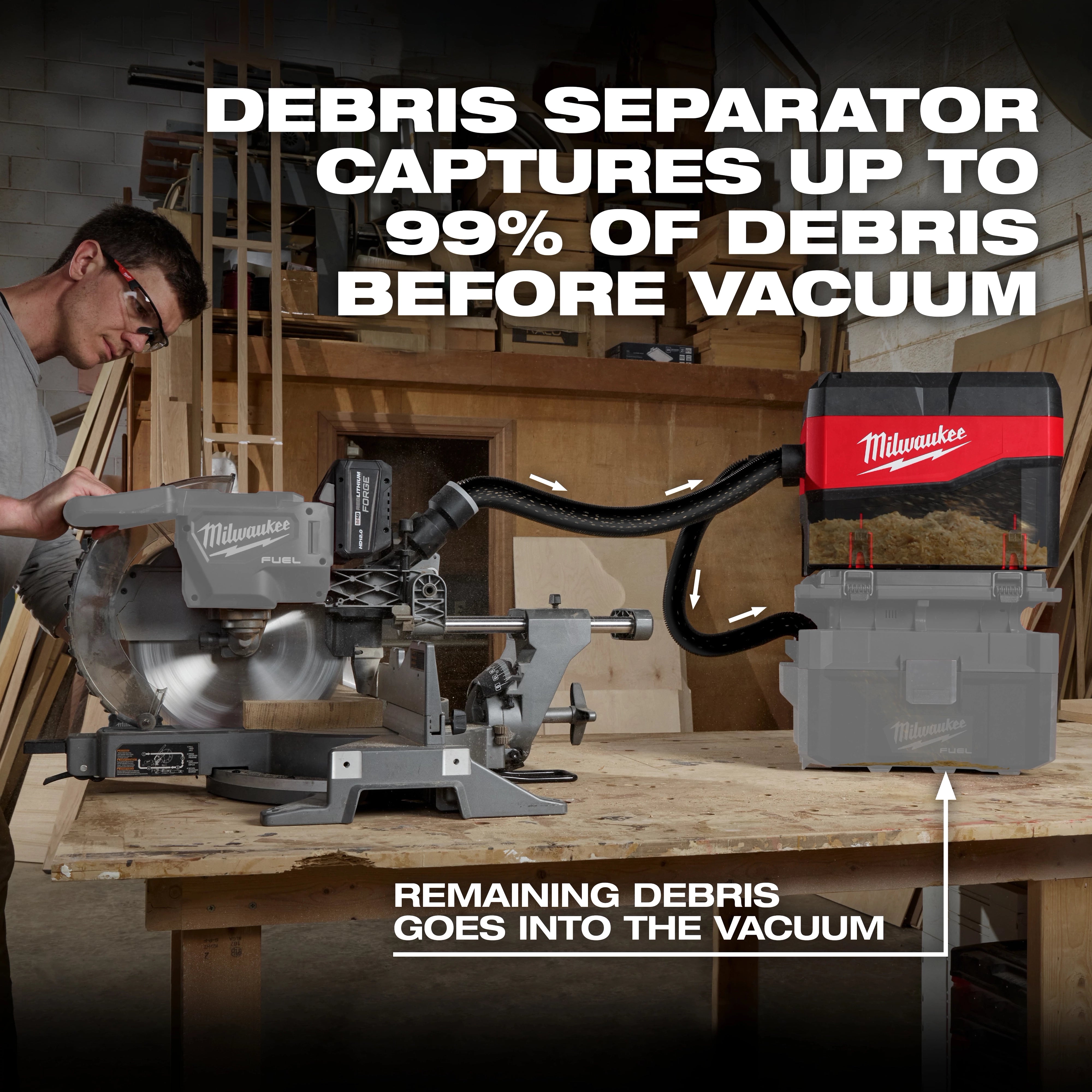 Milwaukee Séparateur de débris compact compatible PACKOUT™ 49-90-2200