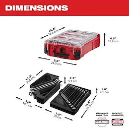 Milwaukee 15pc Metric Combination Wrench Set with PACKOUT™ Compact Organizer 48-22-9483