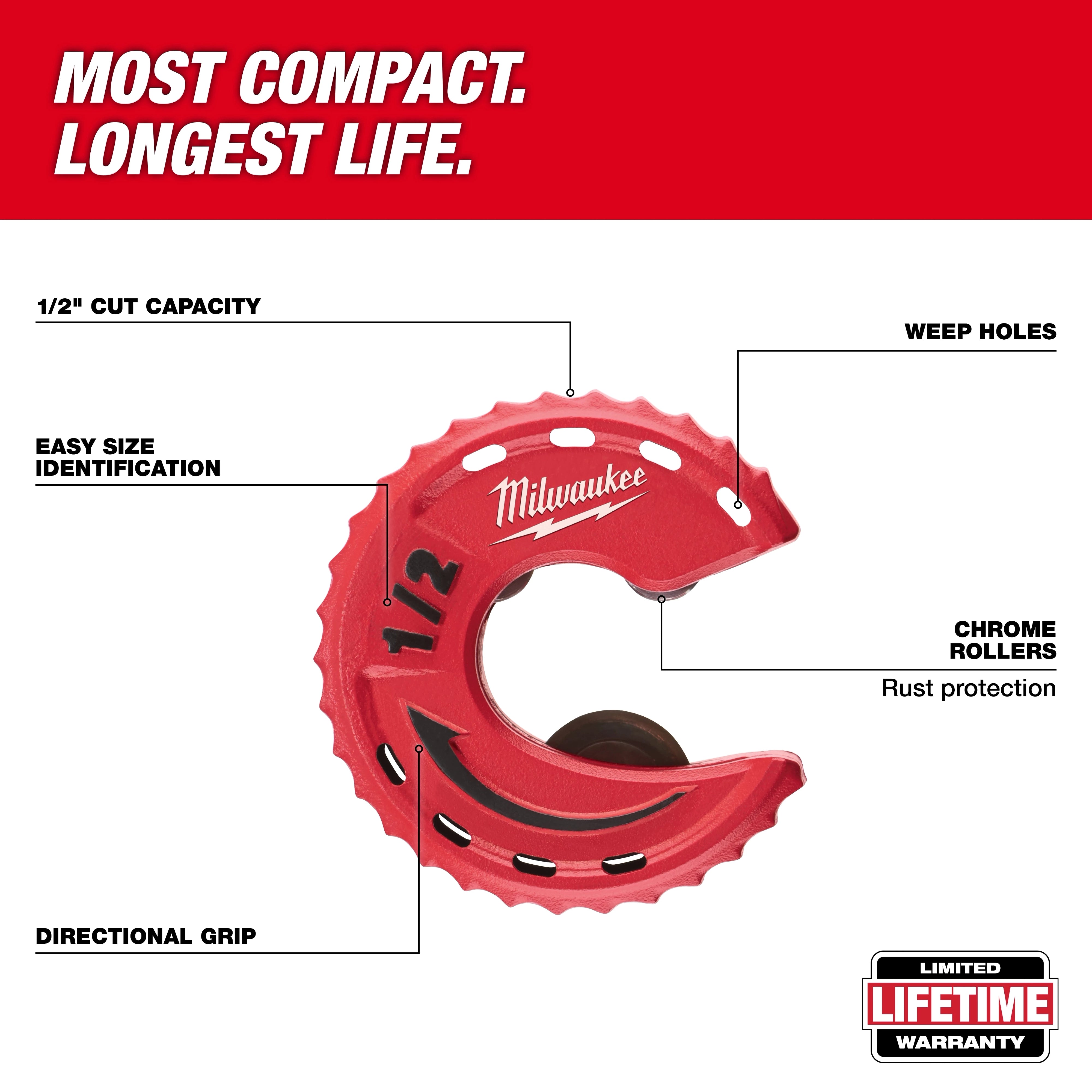 Milwaukee 3pc Close Quarters Tubing Cutter Set 48-22-4267
