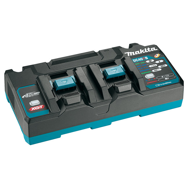 Makita 40Vmax XGT Dual-Port Rapid Lithium-Ion Battery Charger DC40RB