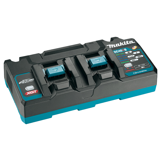 Makita 40Vmax XGT Dual-Port Rapid Lithium-Ion Battery Charger DC40RB