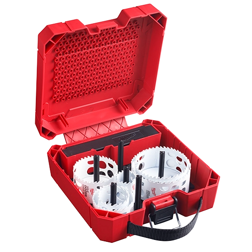 Milwaukee Kit de scies-cloches à grand diamètre 9 pièces HOLE DOZER™ avec dents en carbure 49-22-3077