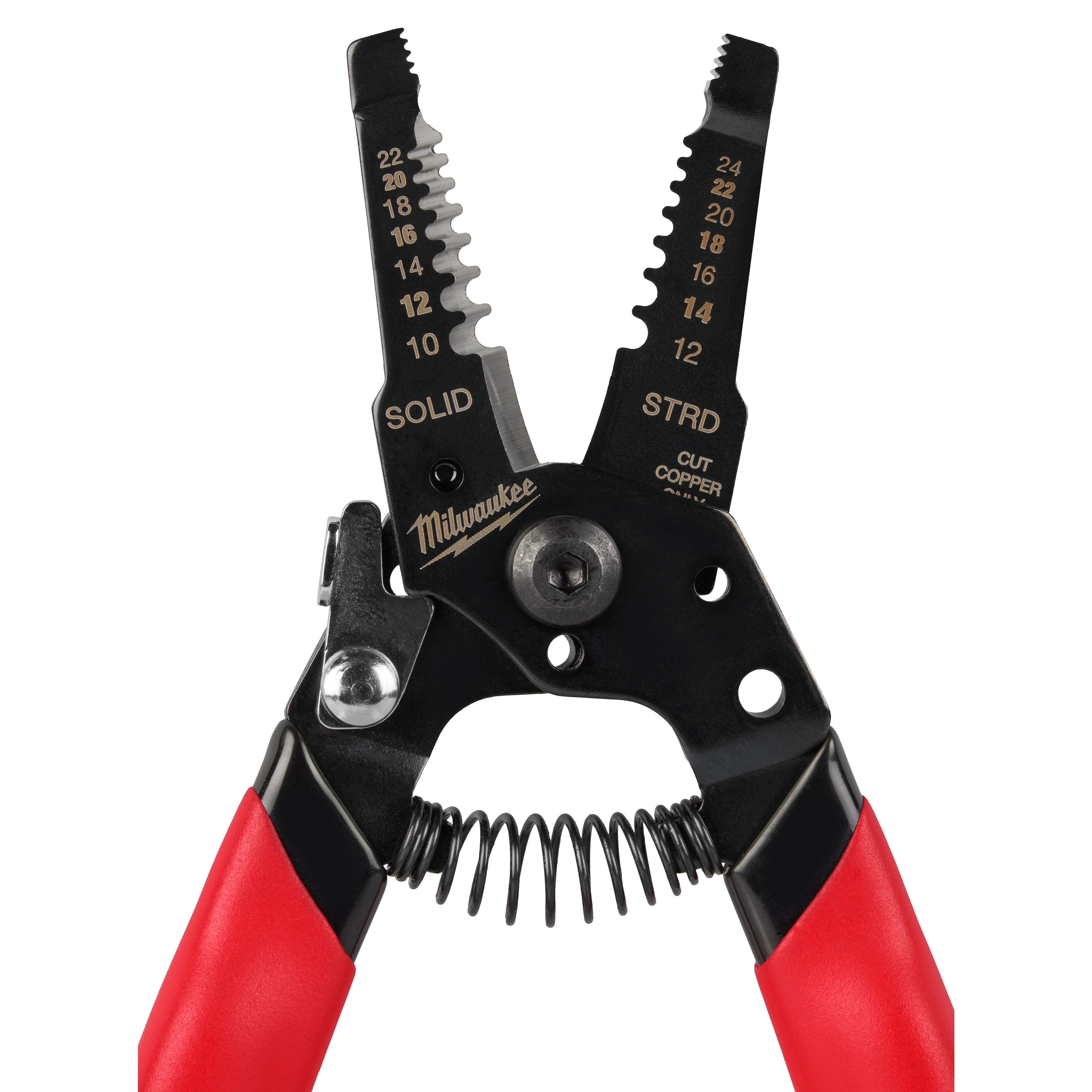 Milwaukee Pince à dénuder et coupe‑fil à poignée trempée compacte 10‑24 AWG 48-22-3043