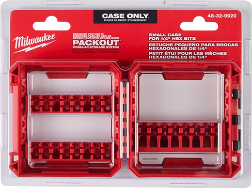 Milwaukee Boîtier petit personnalisable pour accessoires de perceuse à chocs 48-32-9920