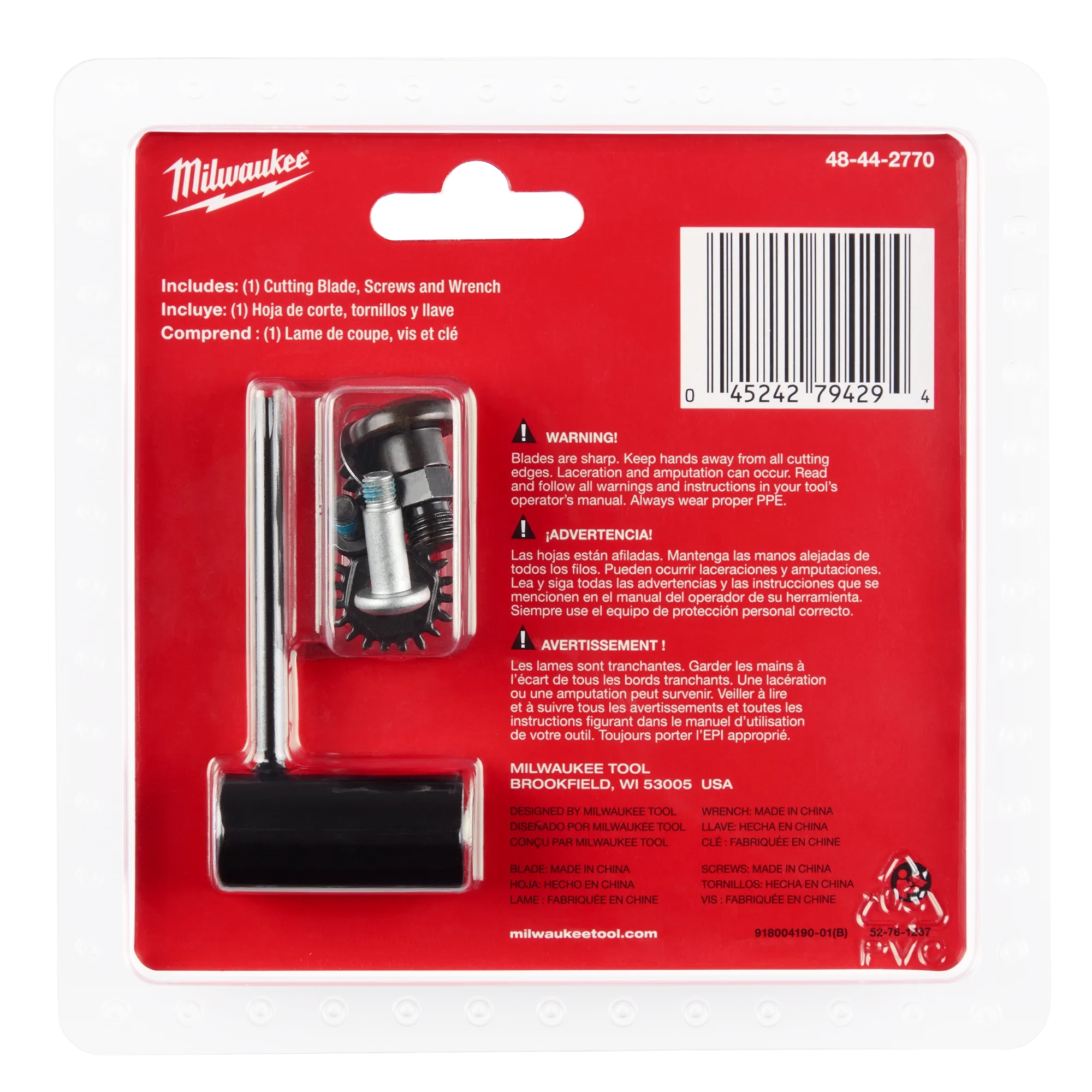 Milwaukee Lame de coupe pour taille-haies télescopique à tige sans balais M18™ 48-44-2770