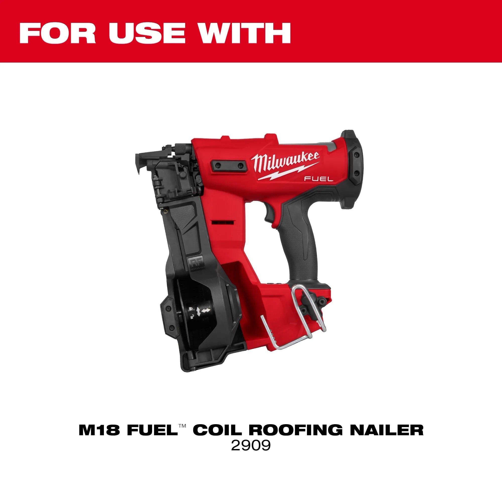 Milwaukee M18 FUEL™ Coil Roofing Nailer Vinyl Siding Tip 48-08-2909