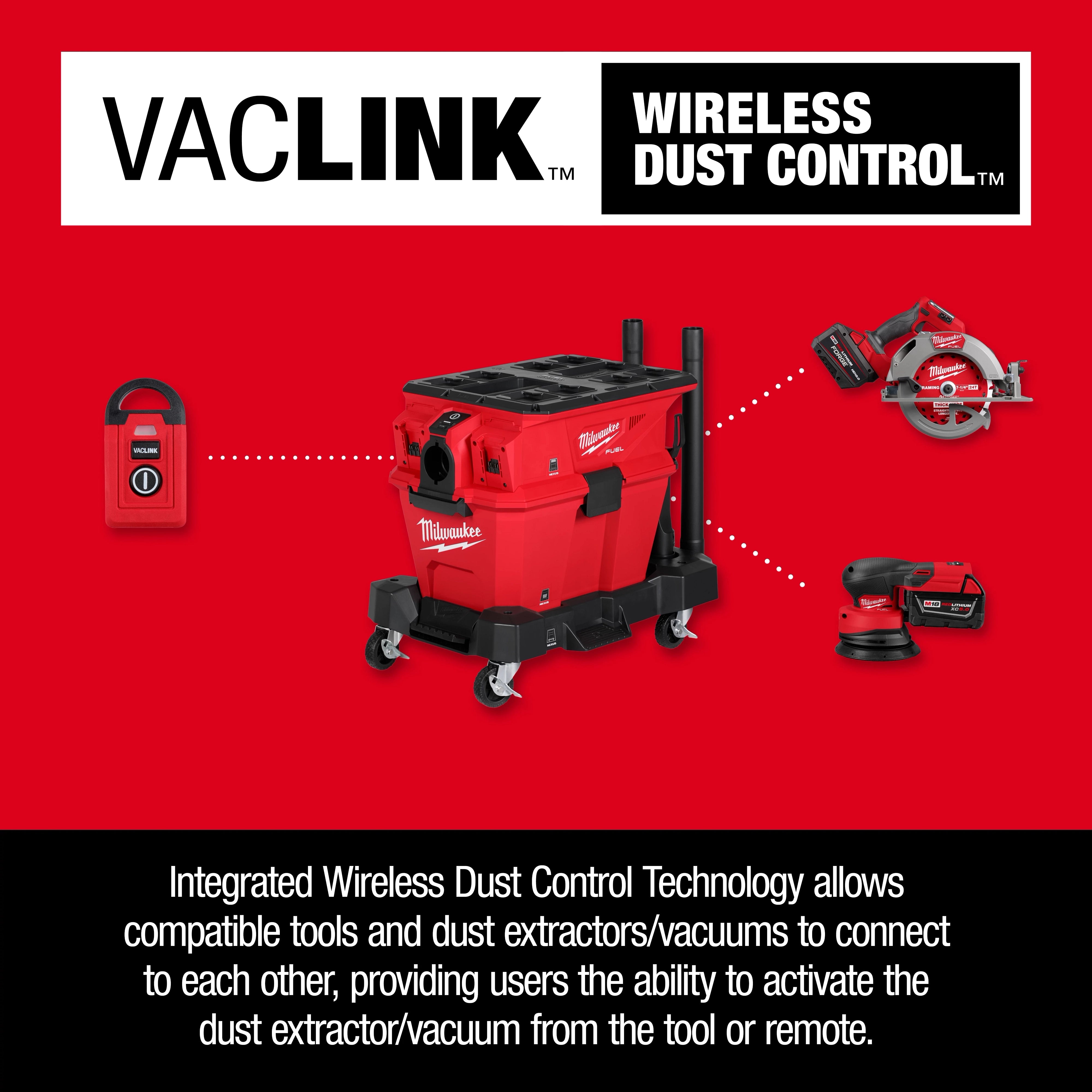 Milwaukee M18 FUEL™ NEXUS™ Tête de moteur d'aspirateur humide/sec à double batterie avec compatibilité PACKOUT™ & VACLINK™ 0926-20