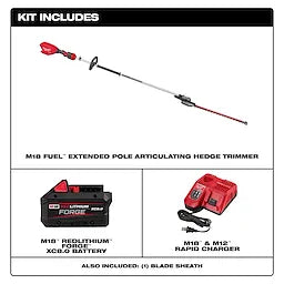 Milwaukee Kit de taille-haie articulé à perche extensible M18 FUEL™ 3035-21