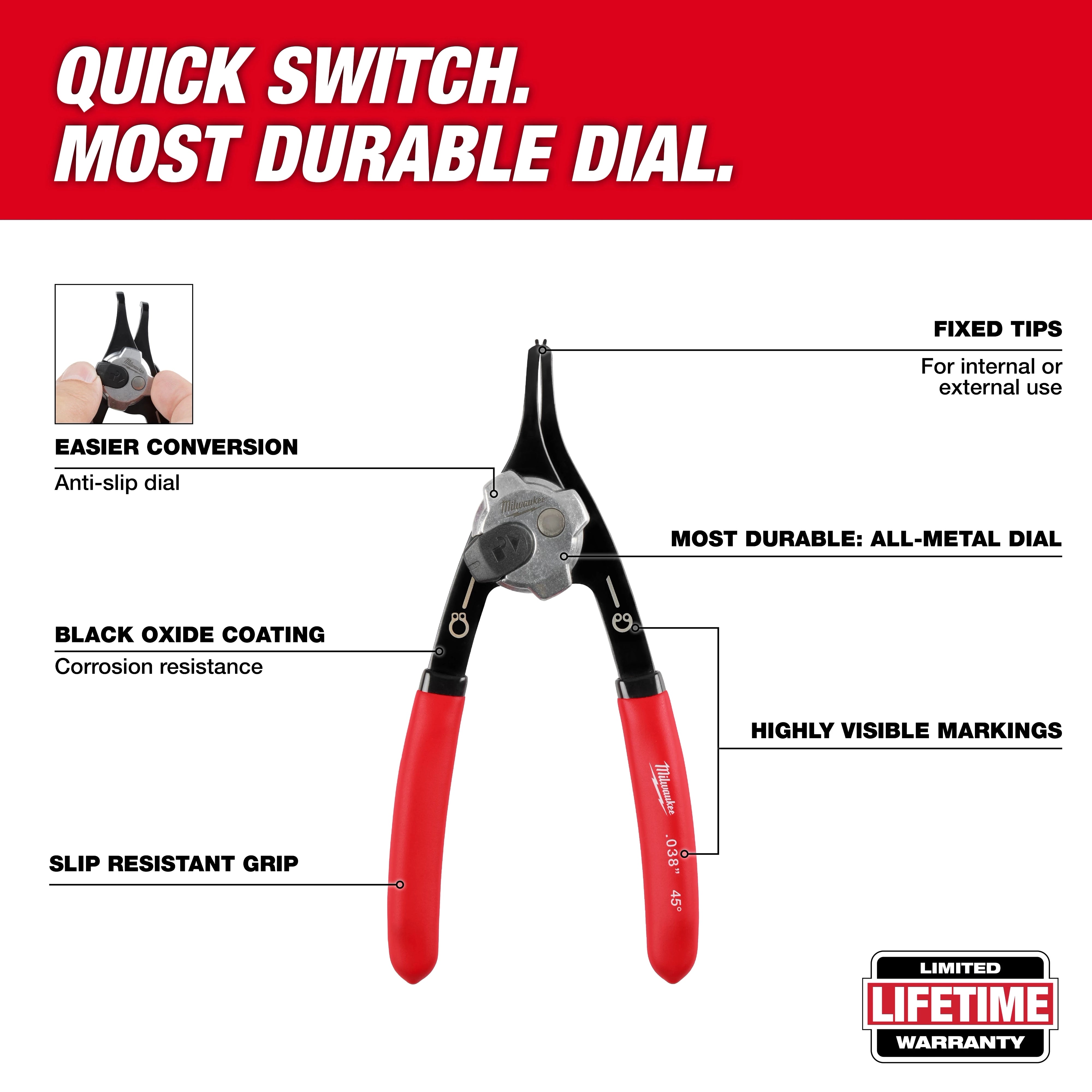 Milwaukee Ensemble d'outils à main 64 pièces avec boîte à outils PACKOUT™ à 4 tiroirs 48-22-9493