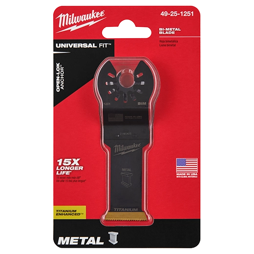 Milwaukee Lames universelles fines en bi‑métal pour outil oscillant 49-25-1253
