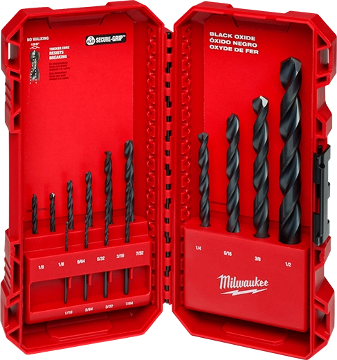 Milwaukee Jeu de forets THUNDERBOLT® revêtement oxyde noir – 14 pièces 48-89-2800