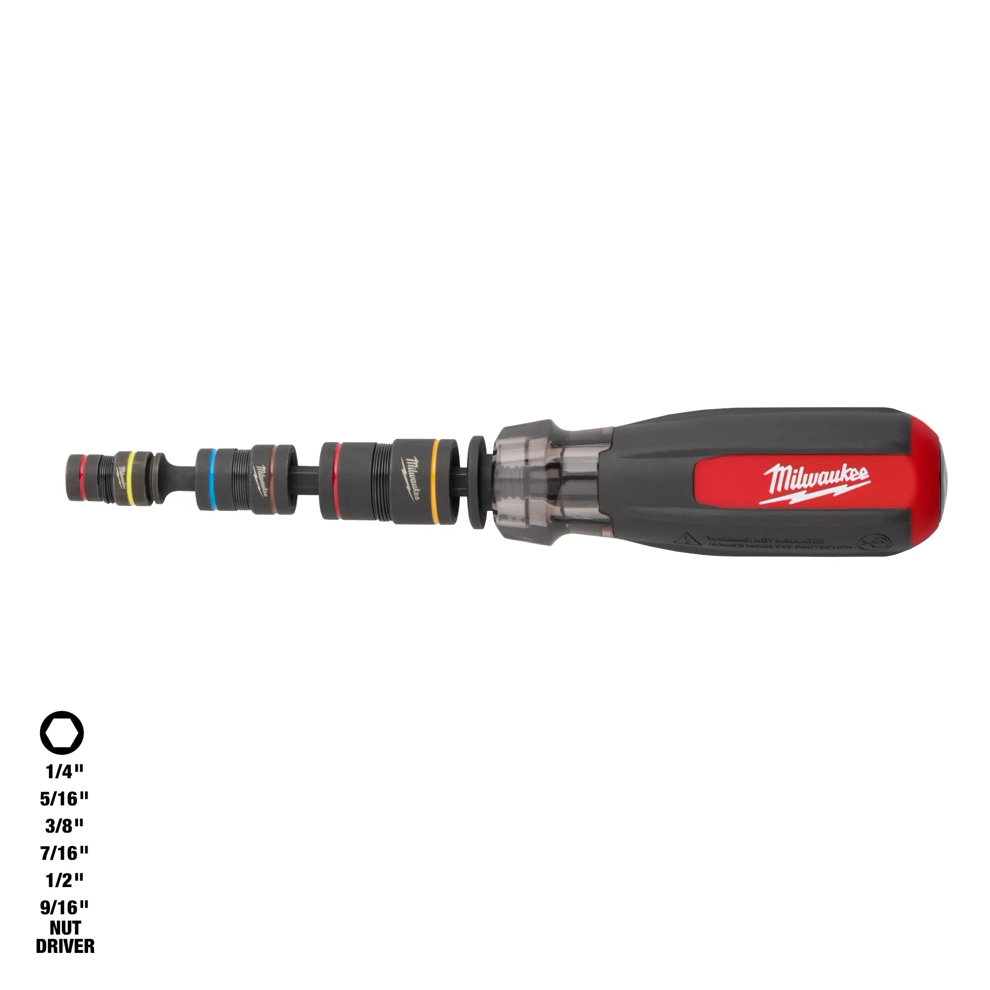 Milwaukee Tournevis multi-écrous avec SHOCKWAVE Impact Duty™ (flip) tournevis magnétiques 48-22-2921