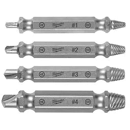 Milwaukee Set d'extracteurs de vis en acier M2 4 pièces 49-57-9001