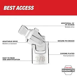Milwaukee 3/8" Drive Universal Joint 42-04-9107