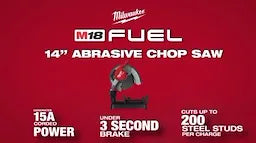 Milwaukee 2990-20 M18 FUEL™ 14" Abrasive Chop Saw 2990-20