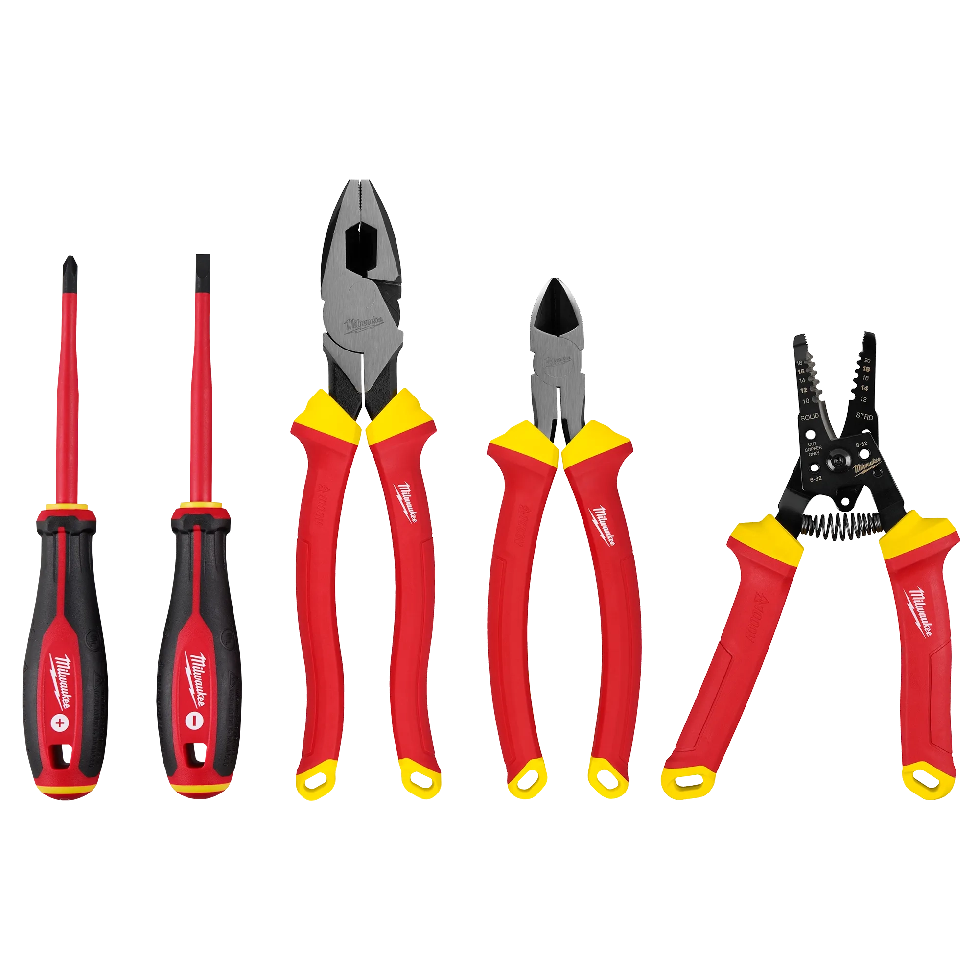 Milwaukee 5 PC 1000V Insulated Hand Tool Set 48-22-2215