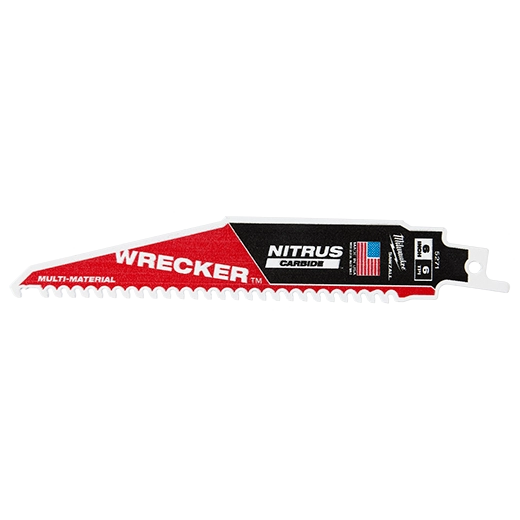 Milwaukee WRECKER™ avec lame Sawzall™ NITRUS CARBIDE™ 48-00-5571