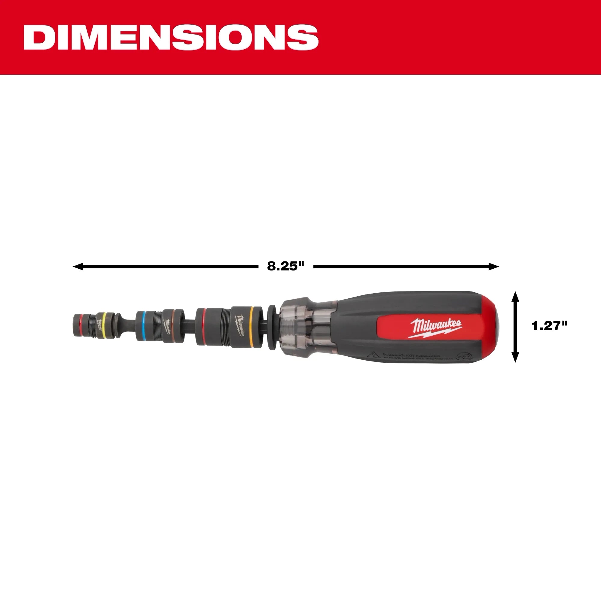 Milwaukee Tournevis multi-écrous avec SHOCKWAVE Impact Duty™ (flip) tournevis magnétiques 48-22-2921