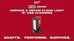 Milwaukee M12™ ROVER™ Projecteur flood de service et réparation avec charge USB 2367-20