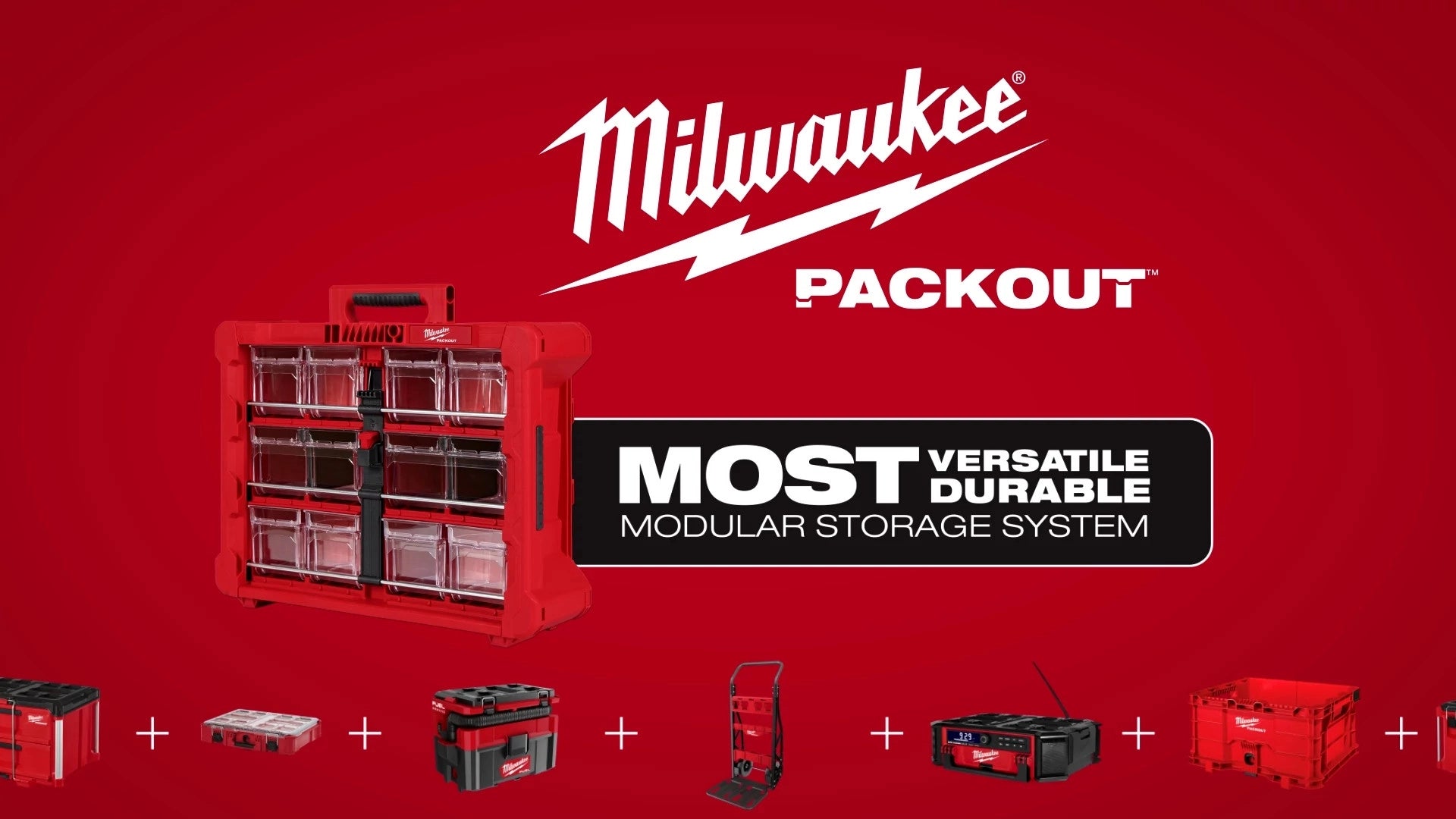Milwaukee Organisateur à bacs inclinés PACKOUT™ 48-22-8433