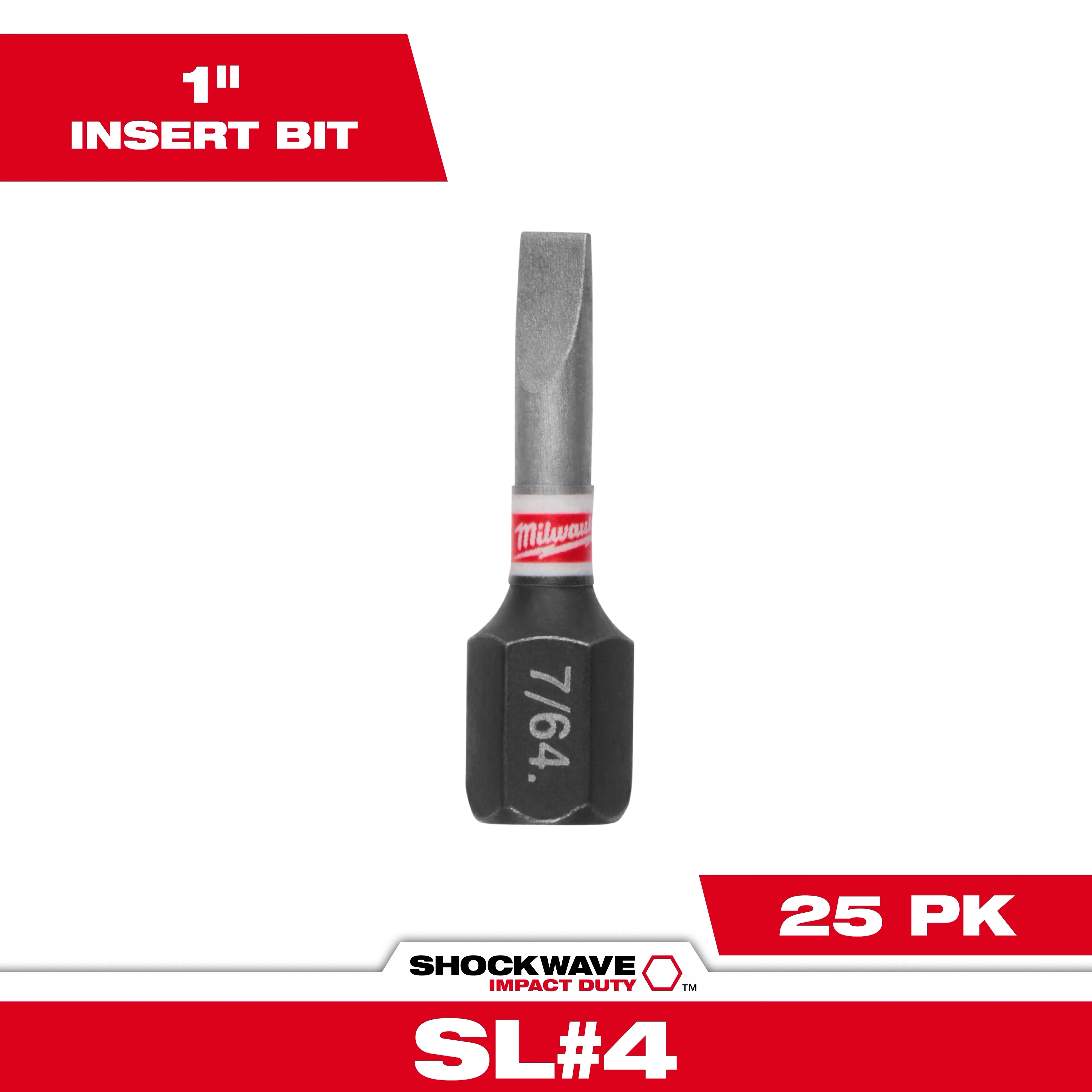 Milwaukee Embouts à fente d’impact SHOCKWAVE™ 48-32-4115