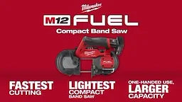 Milwaukee Scie à ruban compacte M12 FUEL™ (outil nu) 2529-20