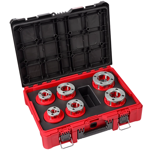 Milwaukee Milwaukee Kit de têtes de filière en aluminium forgé portable NPT HAUTE VITESSE 1/2"‑2" 48-36-1060