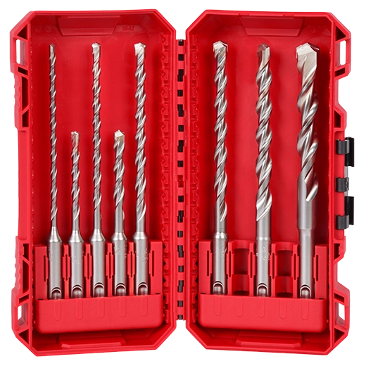 Milwaukee Kit de forets 2 coupe SDS Plus M/2™ - 8 pièces 48-20-7673