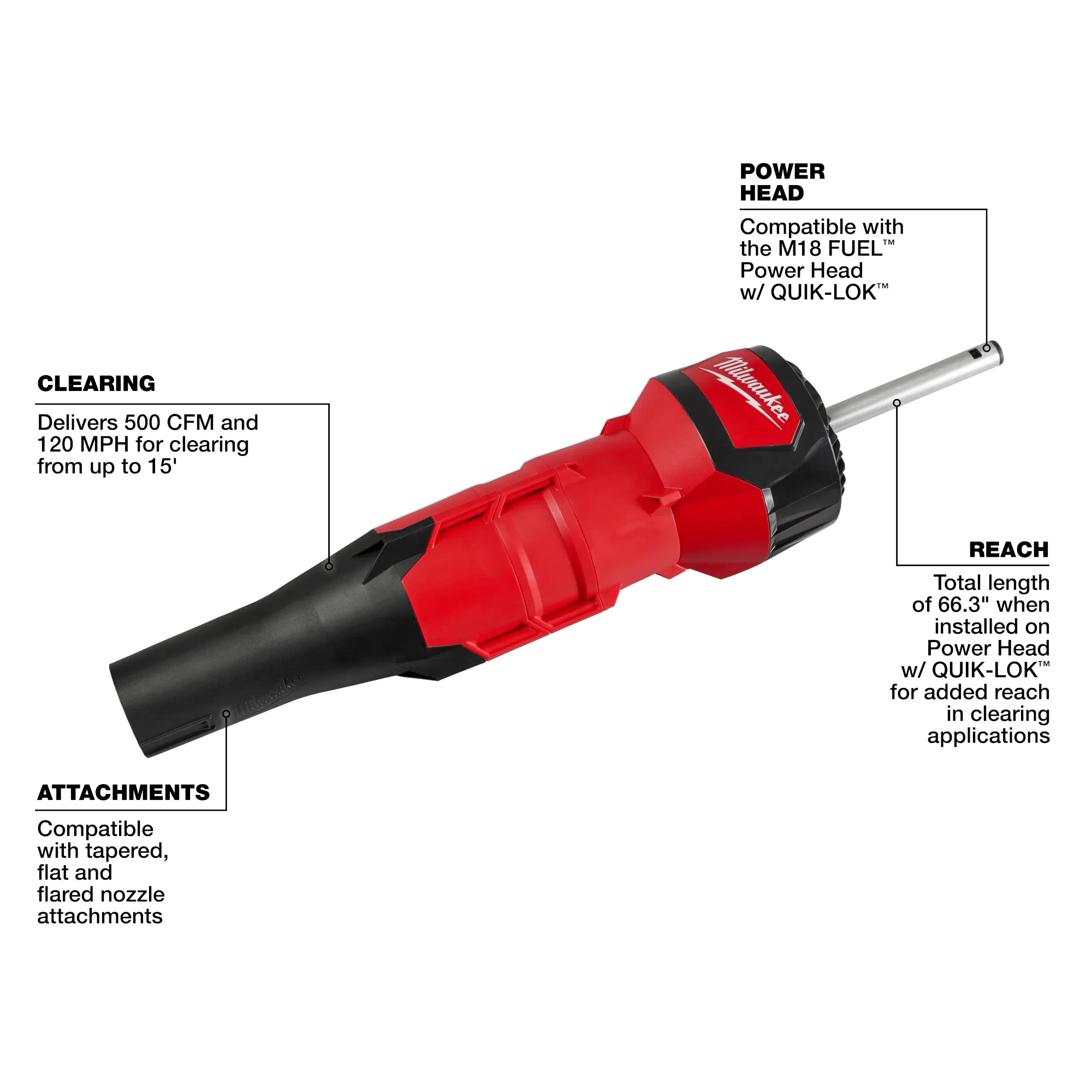 Milwaukee M18 FUEL™ QUIK-LOK™ Blower Attachment 49-16-2793
