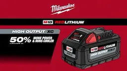 Milwaukee M18™ REDLITHIUM™ HIGH OUTPUT™ Pack de batteries XC6.0 (2 pièces) 48-11-1862