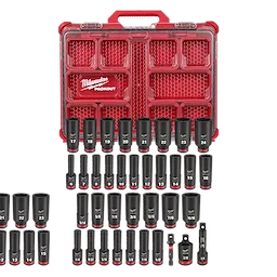 Milwaukee Set de douilles SHOCKWAVE Impact Duty™ 3/8” Dr 36 pièces PACKOUT 49-66-6805