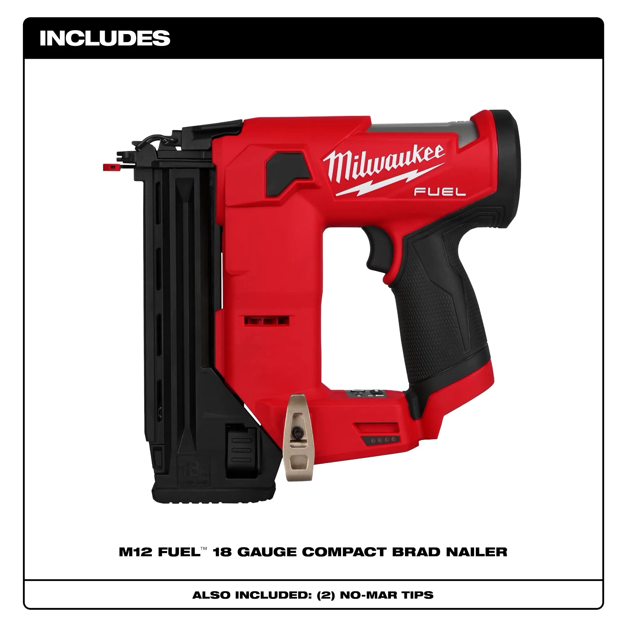 Milwaukee Cloueuse à agrafes compacte 18 gauge M12 FUEL™ 2541-20