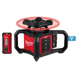 Milwaukee Kit de niveau laser rotatif extérieur rouge M18™ avec récepteur, trépied et tige graduée 3701-21T