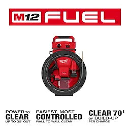 Milwaukee M12 FUEL™ serpent à chaîne haute vitesse pour tuyaux 1‑1/4"‑2" 2519-21