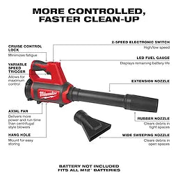 Milwaukee 0852-20 M12™ Compact Spot Blower 0852-20