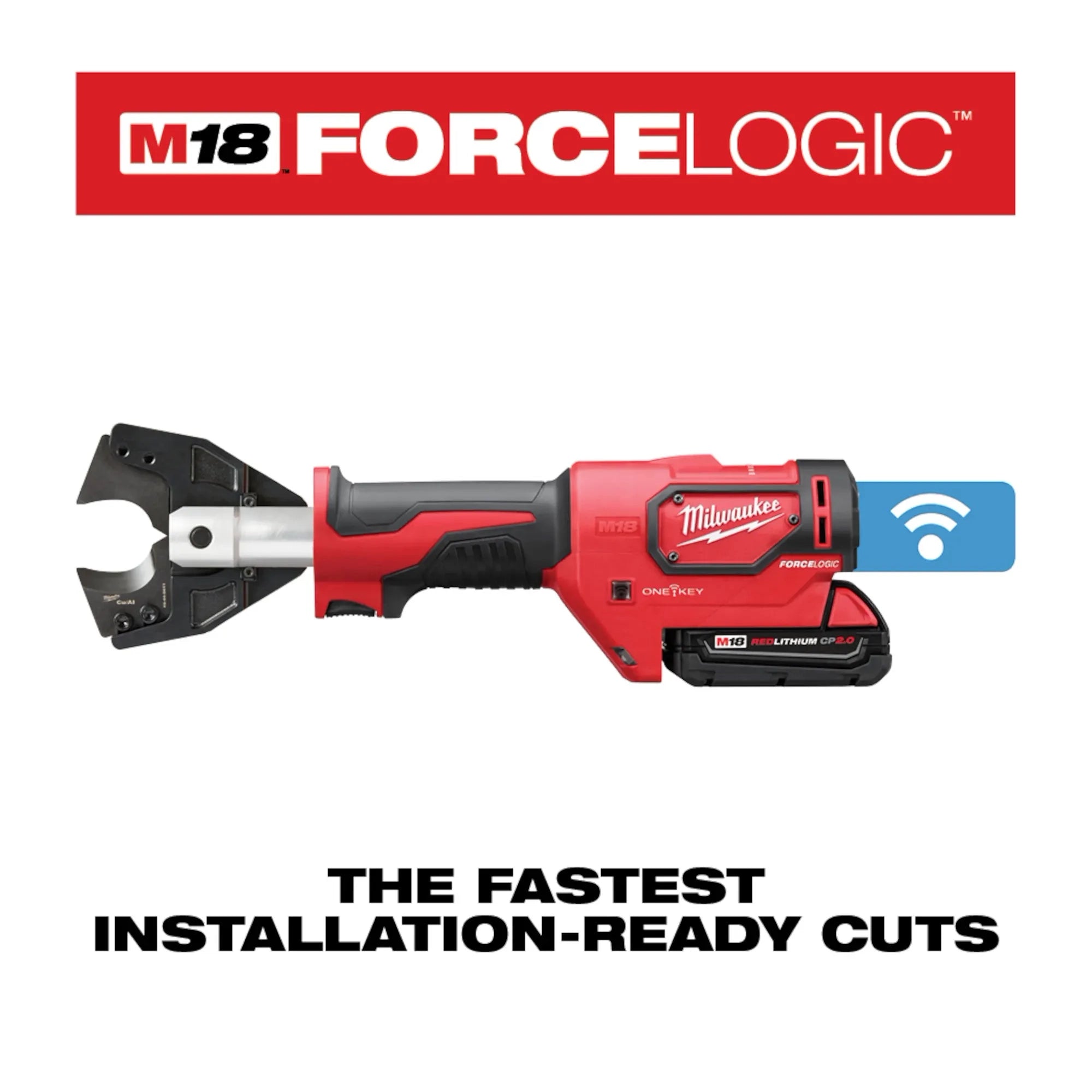 Milwaukee Kit de coupe-câbles M18™ FORCE LOGIC™ avec mors en Cu 750 MCM 2672-21