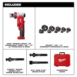 Milwaukee M18™ FORCE LOGIC™ Outil de perçage 6 t 1/2" - 2" 2677-02