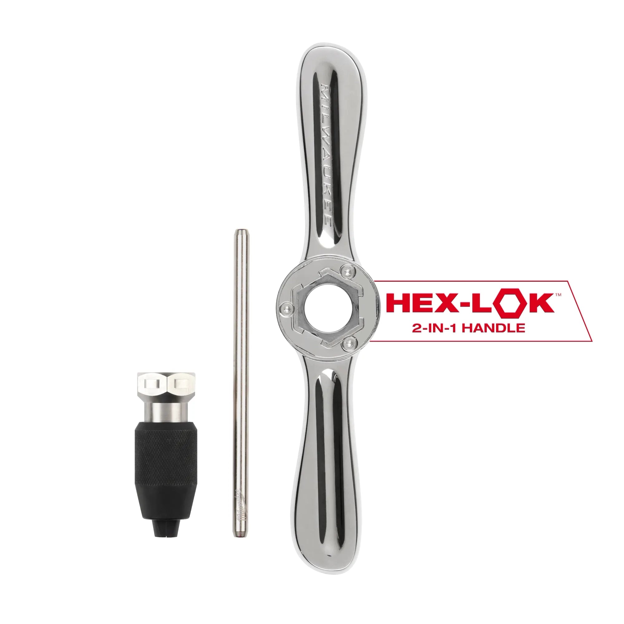 Milwaukee Poignée de filetage Hex-LOK™ 2-en-1 pour taraud et filière & collet de taraudage 49-57-5003