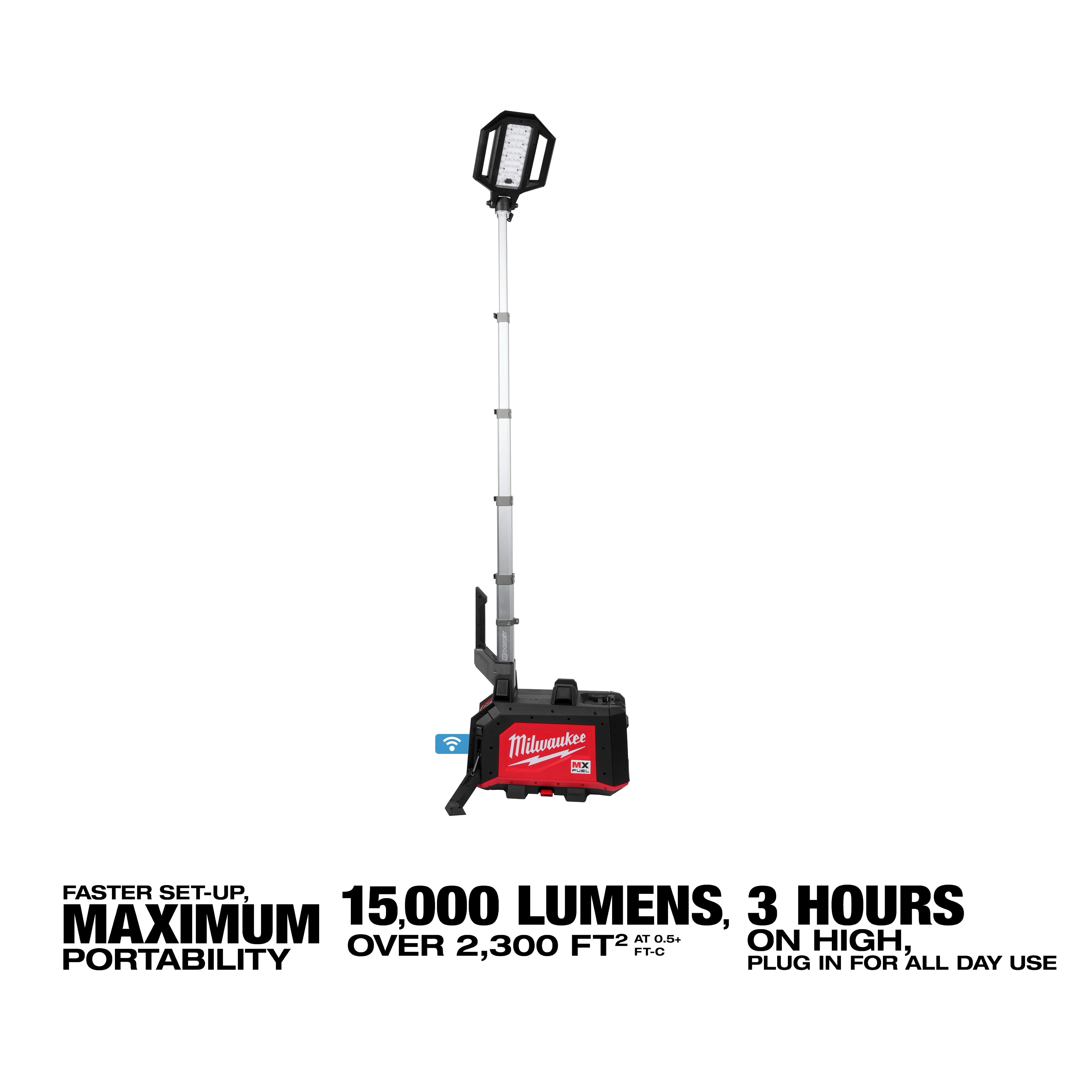 Milwaukee Projecteur tour compact MX FUEL™ ROCKET™ Dual Power MXF040-1XC