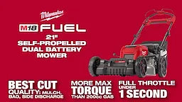 Milwaukee Tondeuse autoportée à double batterie M18 FUEL™ 21" 2823-20