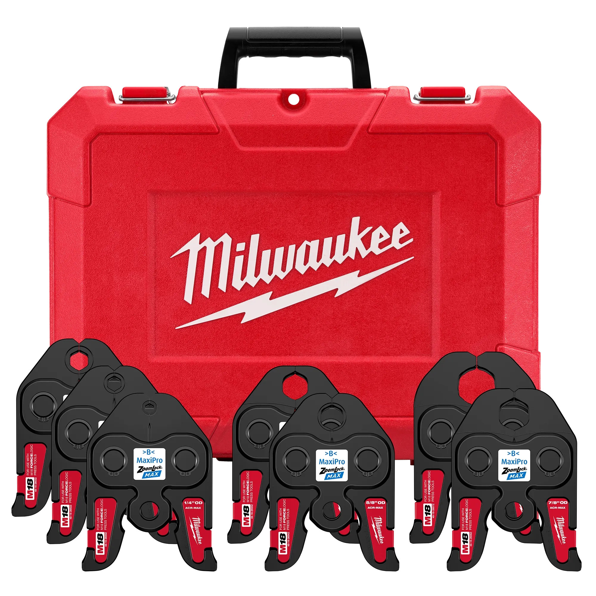 Milwaukee ¼”- 1-1/8” ZoomLock® MAX Press Jaw Kit for M18™ FORCE LOGIC™ Press Tools 49-16-2662Z